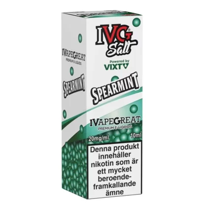 IVG Salt Spearmint 10ml 20mg – vape juice med nikotinsalt