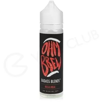 Killa Kola Shortfill E-liquid by Ohm Brew Badass Blends 50ml