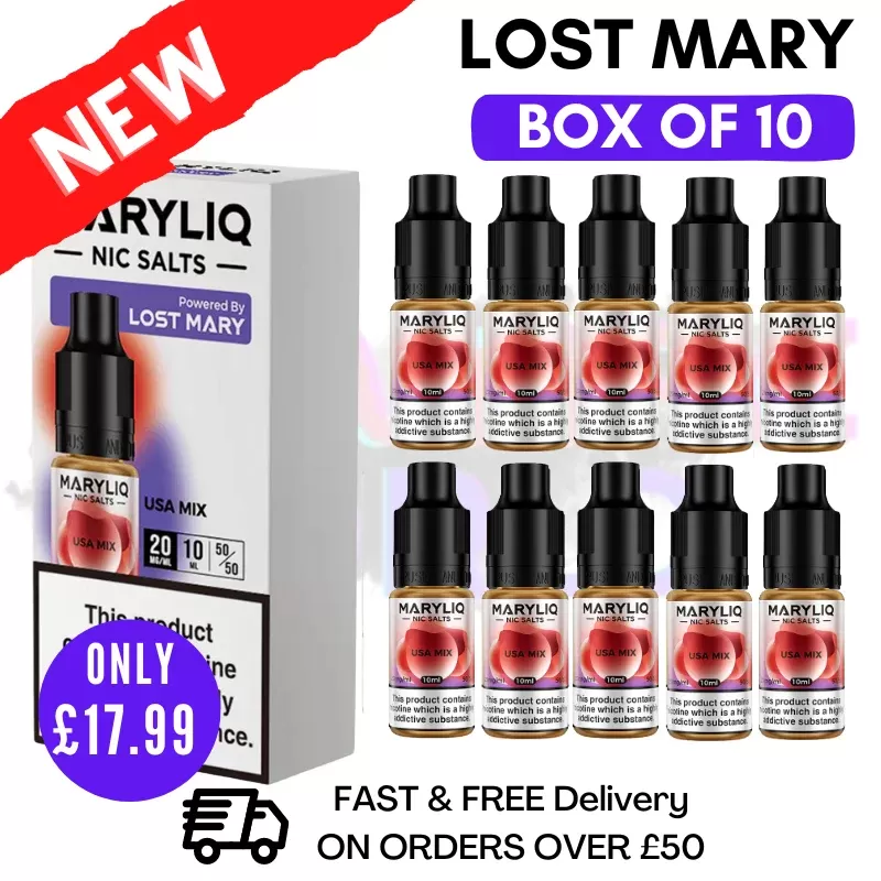 USA Mix MaryLiq Nic Salt BOX OF 10
