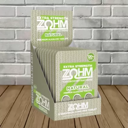 Zohm 7-Hydroxymitragynine Extra Strength Alkaloid Tablets 40mg BULK CASE DEAL