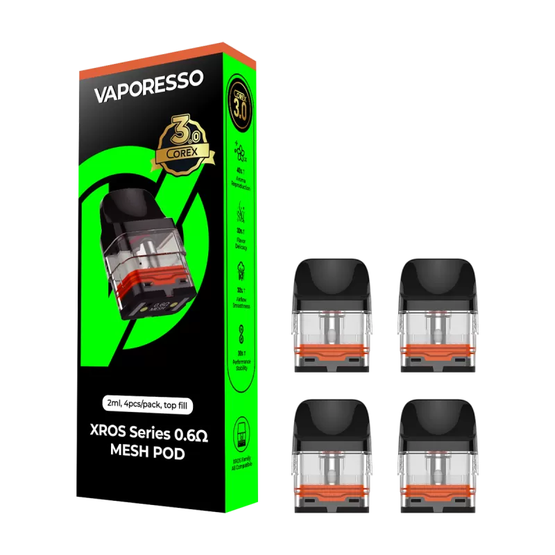 Vaporesso Xros Corex 3.0 Pods - 0.6 Ohms - Ecigwizard - Image 2