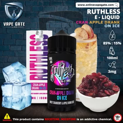 CRAN APPLE DRANK ON ICE BY RUTHLESS - 6 mg / 100 ml