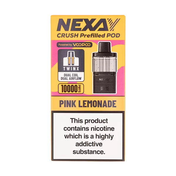 Pink Lemonade Crush 10K Prefilled Pod + Refill by Nexay