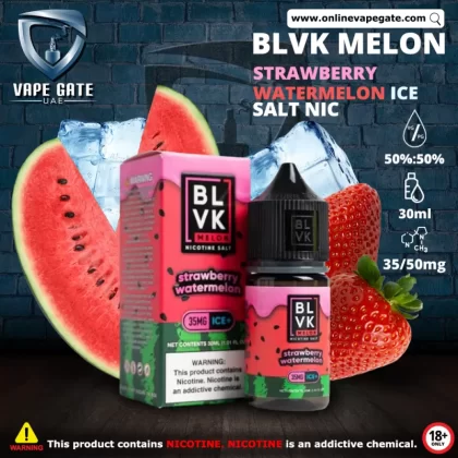 WATERMELON STRAWBERRY ICE - BLVK MELON SALTS - 30ML - 35 mg / 30 ml