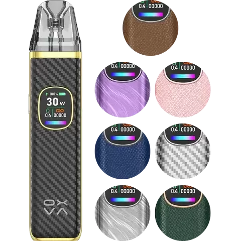 Oxva Xlim Pro 2 Pod Vape Kit - Colour#Black Carbon>Champion Limited Edition>Black Warrior>Blue Python>Brown Python>Coral Pink>Green Python>Platinum Gray>Silver Carbon>Dream Purple>Black & Wh (C31349)