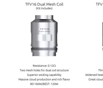 SMOK TFV16 Coils 3pk - Mesh 0.17ohm - Skullvaping