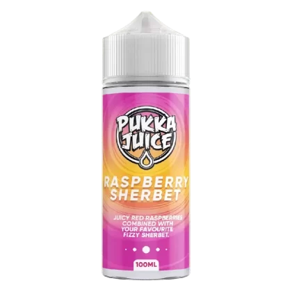 Pukka Juice 100ml E-liquid Shortfill Raspberry Sherbet - Nicotine Strength#0mg