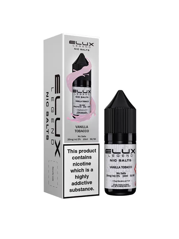 Elux Legend Vanilla Tobacco Nic Salt E-Liquid - 10mg