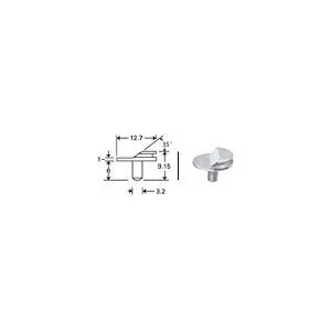 Low profile 35° FIB mount with short pin (6mm) for TESCAN