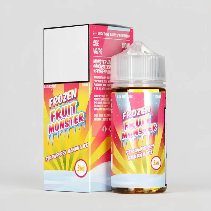 Frozen Fruit Monster Strawberry Banana Ice Vape Juice 100mL - Vape Product, Vape Product; Vape Product, Vape Product