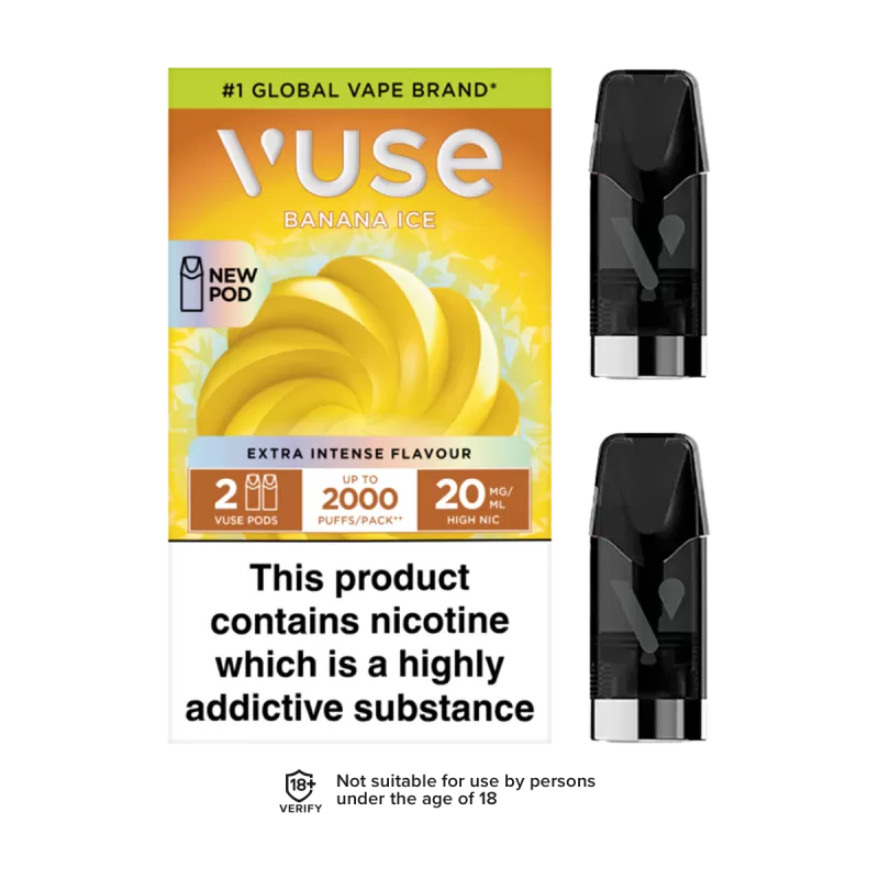 Banana Ice Vuse Pro Pods - Vape Product, 10mg (Discontinued)