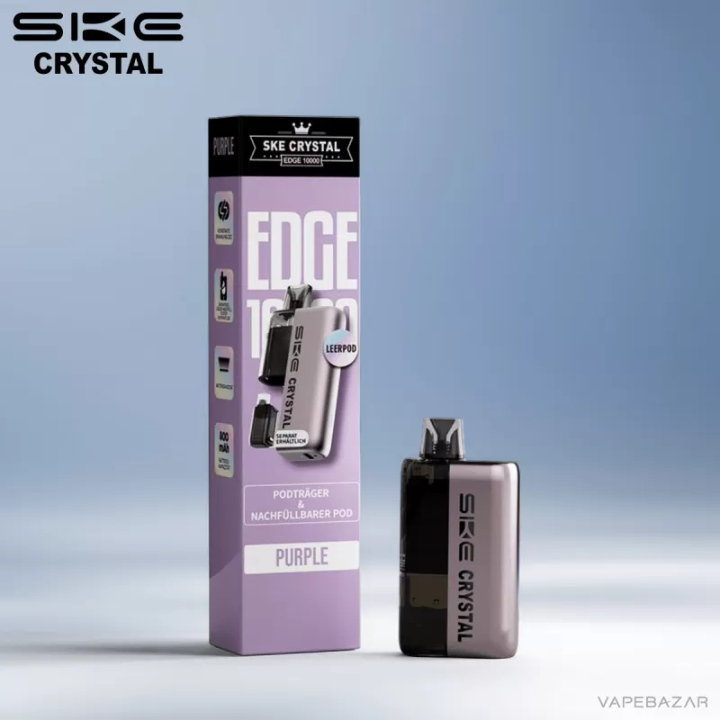 SKE Crystal Edge 10k – Akku – Purple - Pod Kit