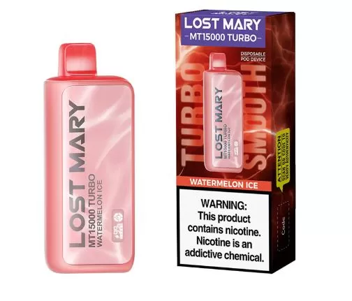 Lost Mary MT15000 Turbo Thermal Edition Rechargeable Disposable Vape - Watermelon Ice / 50 mg - Image 3