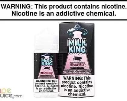 STRAWBERRY BY MILK KING 100ML - Vapejuice