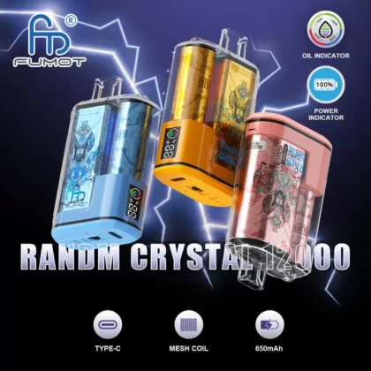 Fumot Crystal 1 pieza – 12000 caja de vapeo desechable 20ml hielo de uva H0XPTX268 Fumot Store - Fumotvapemexico