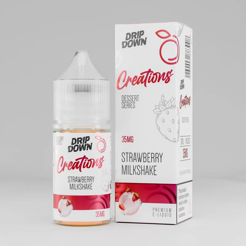 Drip Down Dessert Series – Strawberry Milkshake 30ml (35/50Mg) - Vapebar Pk