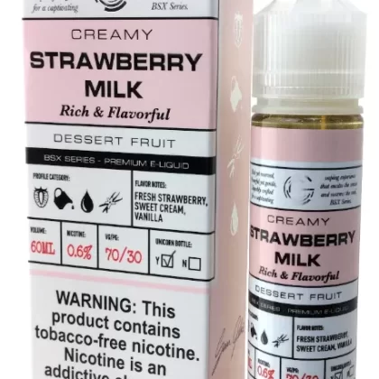 STRAWBERRY MILK BY GLAS BASIX SERIES 60ML - Vapejuice