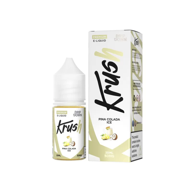 Drip Down Krush Series Salt – Pina Colada Ice 30ml (30, 50 mg) - Vape Product, Vape Product - Image 2