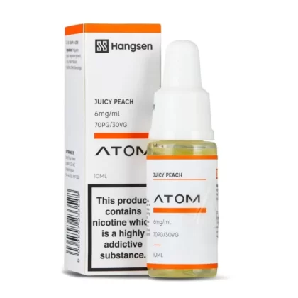 Juicy Peach E-Liquid Atom Series by Hangsen (10ml) - 0mg