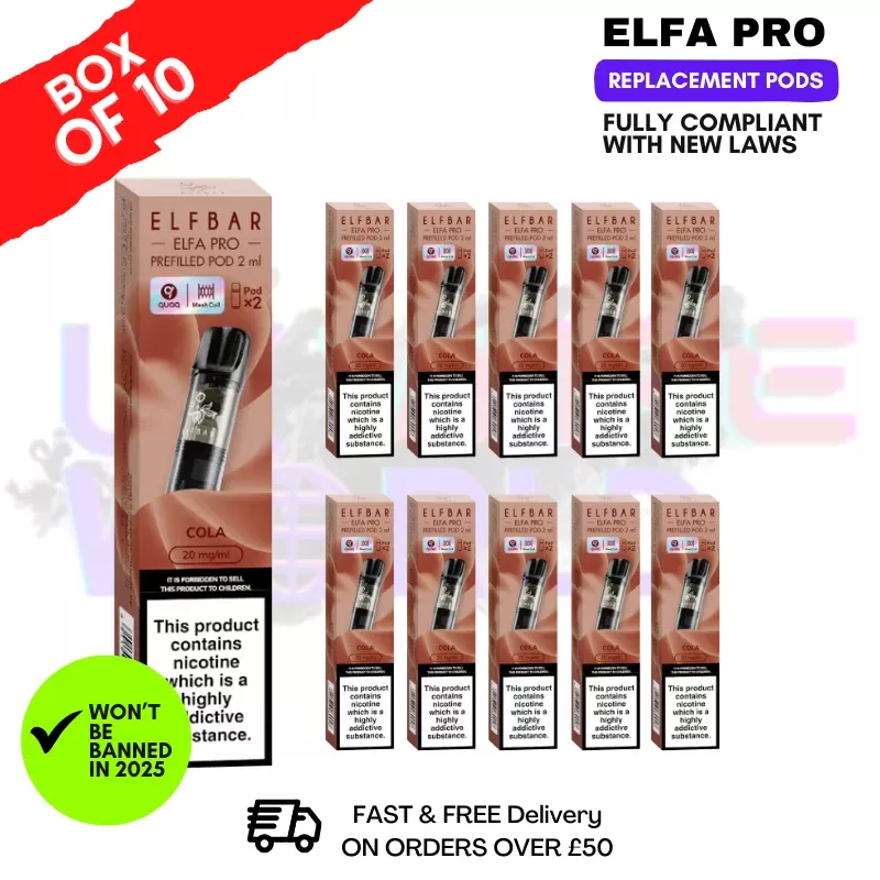 Cola Elf Bar Elfa Pro Prefilled Pod Box Of 10
