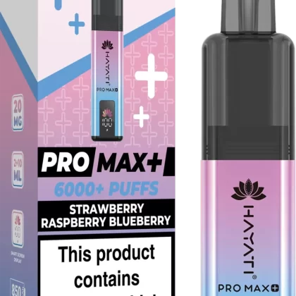 Hayati Strawberry Raspberry Blueberry Pro Max+ 6000 Prefilled Vape Kit