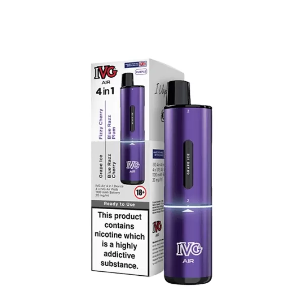 IVG Air 4 In 1 Rechargeable Pod Vape Kit - Vape Co - Image 3
