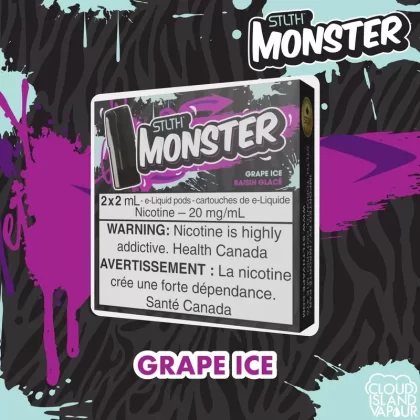 STLTH Monster Pod Pack – Grape Ice