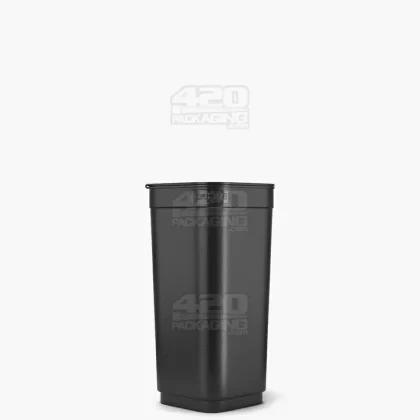POLLEN GEAR | Child Resistant 100% Recyclable Opaque Black Pop Box Pop Top Bottles | 30dr – 7g – 373 Count