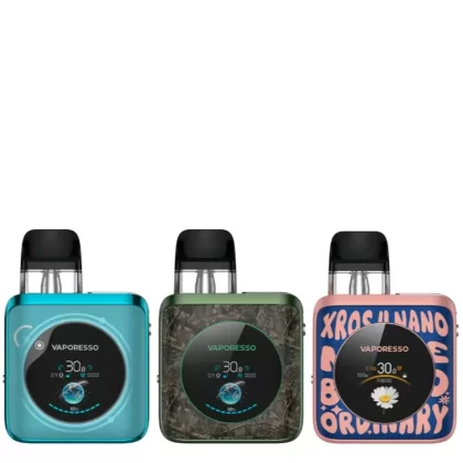 Vaporesso XROS 4 Nano Open POD Kit - COLOR#AQUAMARINE>CAMOUFLAGE>GRAPHITE BLACK>RACE TRACK>TITANIUM SILVER>TWLIGHT PURPLE>WORD-POP BLUE>WORK-POP YELLOW (1CDB1B)