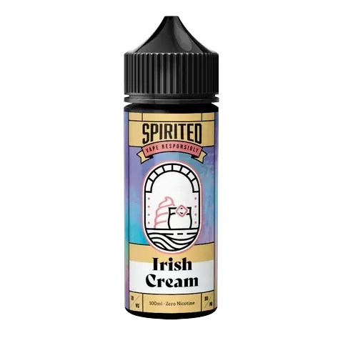 Spirited Cocktails 100ml Shortfill by Fantasi E-Liquids - Flavour#Irish Cream>Kiwi Colada>Original Mojito>Pineapple & Rum>Strawberry Daiquiri>Woodberry Mojito