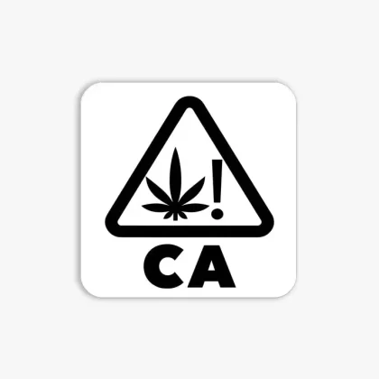 California Universal Product Symbol Clear Labels | .75in x .75in – Square – 1000 Count