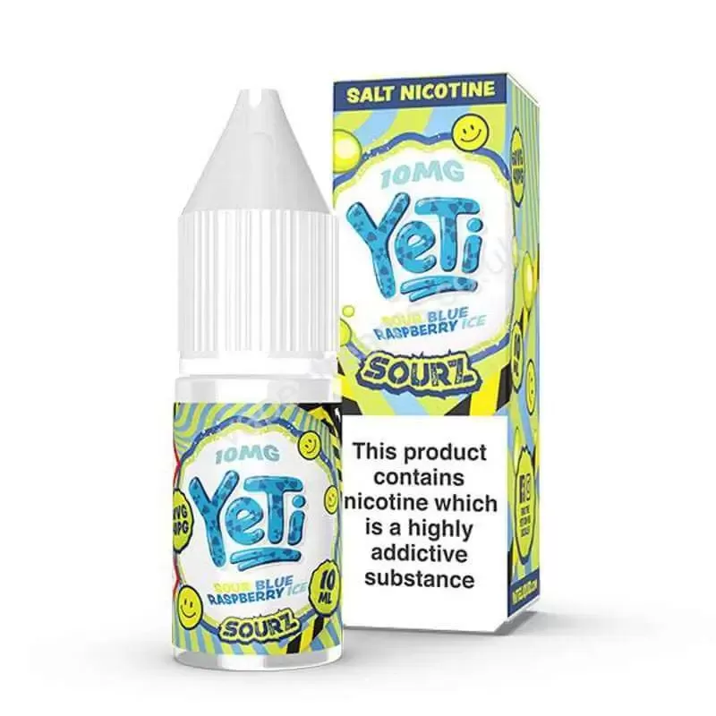 Yeti Sourz Sour Blue Raspberry Ice Nic Salt E-Liquid - Vapestreams Co