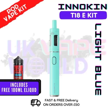 Light blue Innokin Endura T18E Starter Kit – ONLY £16.99