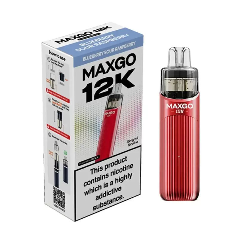 Relx Maxgo 12K Prefilled Pod Vape Kit (Expiry May 2026) - Blueberry Cherry Cranberry - Image 2