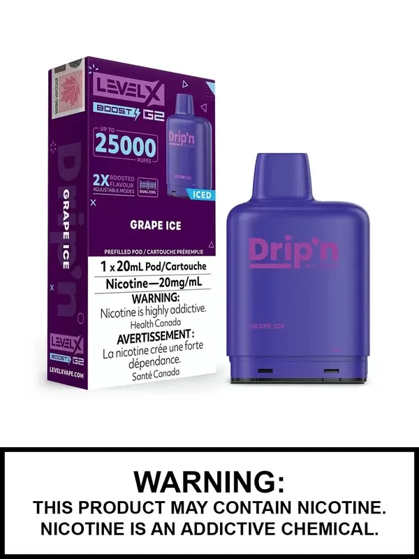 Grape Ice Drip’n Level X Boost G2 Pods