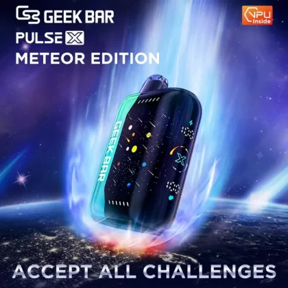 Geek Bar Pulse X 25K Puff "METEOR EDITION" Rechargeable Disposable Device – 25000 Puffs - Strawberry Kiwi Ice