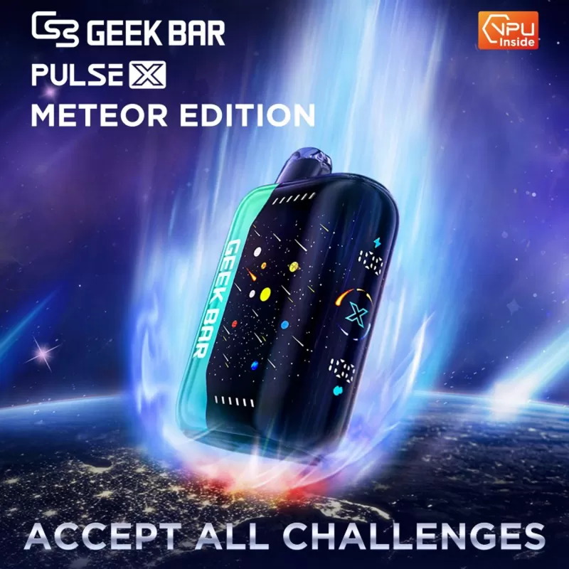 Geek Bar Pulse X 25K Puff "METEOR EDITION" Rechargeable Disposable Device – 25000 Puffs - Strawberry Kiwi Ice