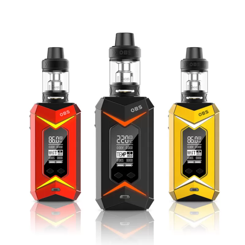 OBS Bat 218W Starter Kit with Damo Sub Ohm tank (5ML) - Black - Image 3
