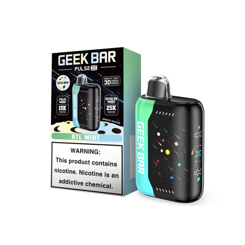 Geek Bar Pulse X 25K Puff "METEOR EDITION" Rechargeable Disposable Device – 25000 Puffs - Strawberry Kiwi Ice - Image 2