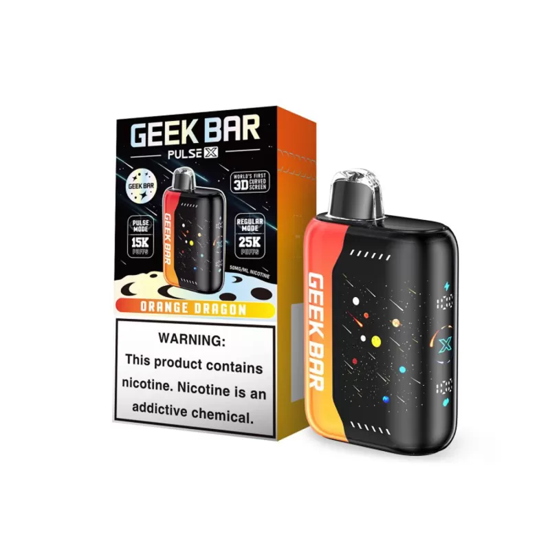Geek Bar Pulse X 25K Puff "METEOR EDITION" Rechargeable Disposable Device – 25000 Puffs - Strawberry Kiwi Ice - Image 3