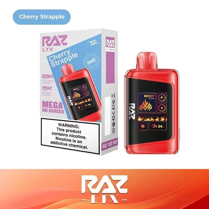 Cherry Strapple Raz Flavor - Pack Count#Single Pack~Flavor#Cherry Strapple~Nicotine#50MG