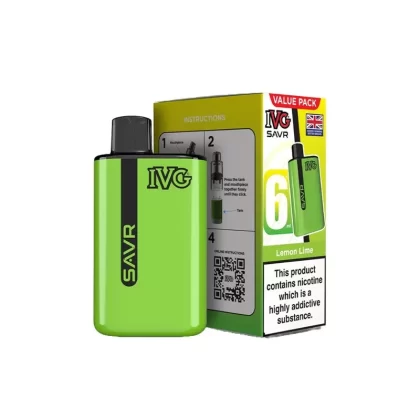 IVG SAVR Lemon Lime Vape Kit - Strength#20mg