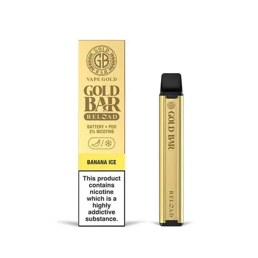 Gold Bar Reload Prefilled Pod Vape Kit - Virginia Tobacco - Image 2