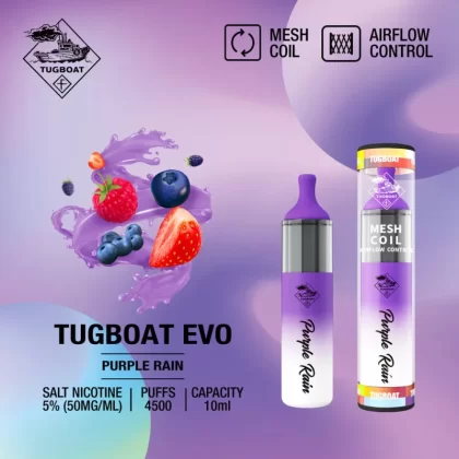 Tugboat EVO 4500 Puffs – Purple Rain TUGBOAT EVO 4500 PUFFS – PURPLE RAIN