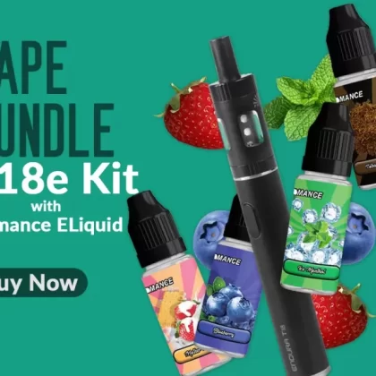 Innokin Endura T18E Starter Kit - Color#Black>Silver>Pink~Juice#Tobacco>Blue Crystal>Ice Menthol>Berry Menthol>Vamp Toes>Blue Slush>Red A>Apple Blackcurrant>Black Jack>Lemon Sherbet>Strawber