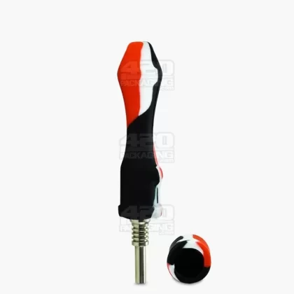 Silicone Nectar Collector | 4in Long – 10mm Attachment – Assorted