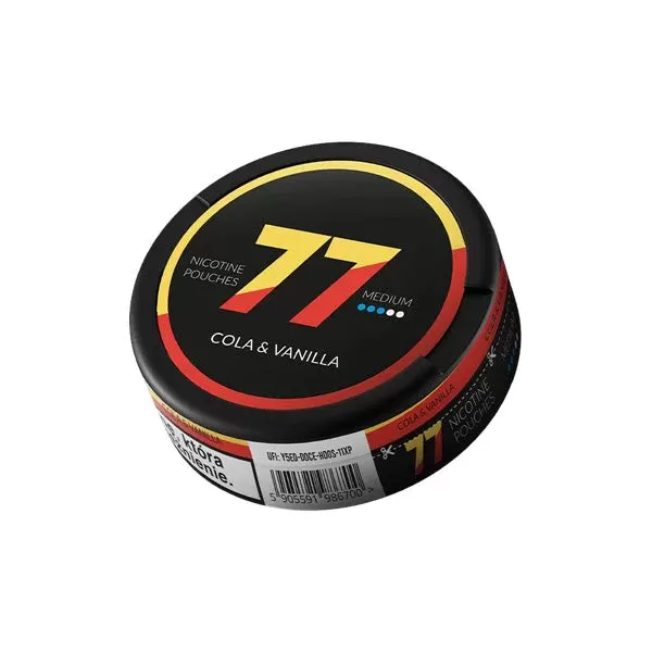 77 Slim Cola & Vanilla Nicotine Pouches - Strength#20mg (6D9BD3) (6D9BD3)