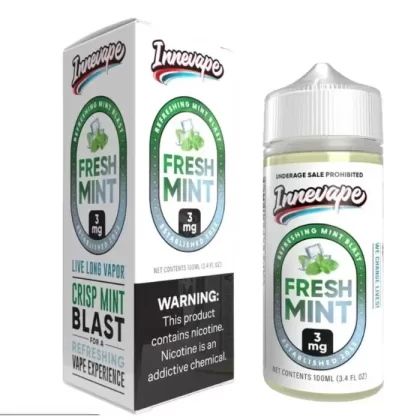 Fresh Mint E-Liquid by Innevape - Size#100ml~Nicotine#0MG>6MG