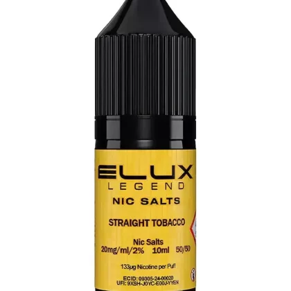 Elux Legend Straight Tobacco Nic Salt Vape Juice