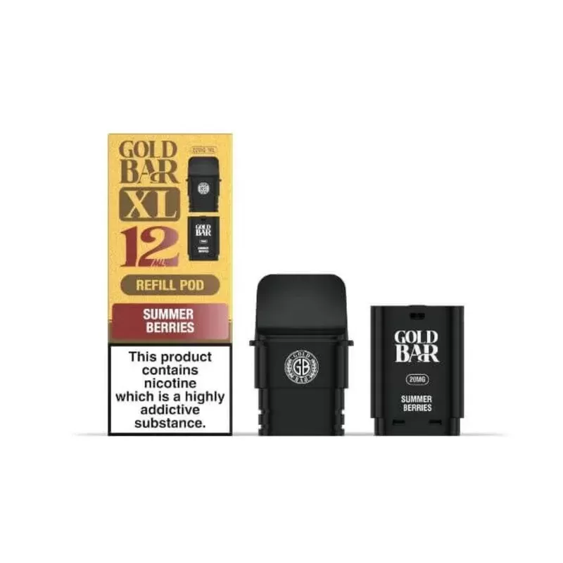 Gold Bar XL Prefilled Replacement Pod Summer Berries - Nicotine Strength#20mg (A72504)